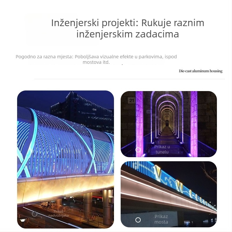 Vodootporna LED zidna svjetiljka s 3D dinamičkim vodnim uzorkom, projekcijska zidna rasvjeta za bar/KTV, atmosfera plamena u pozadini