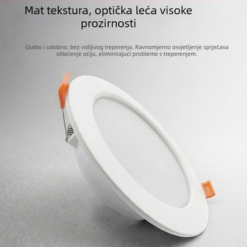LED ugrađena stropna downlight cilindričnog oblika za dnevni boravak i hodnik, unutarnje osvjetljenje trgovina odjećom