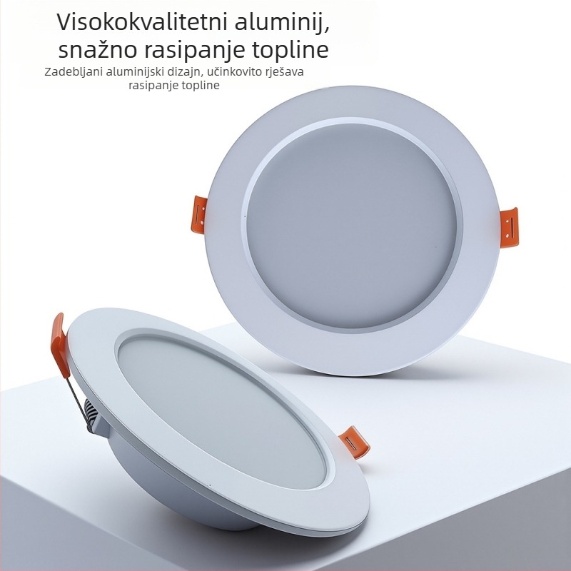 LED ugrađena stropna downlight cilindričnog oblika za dnevni boravak i hodnik, unutarnje osvjetljenje trgovina odjećom