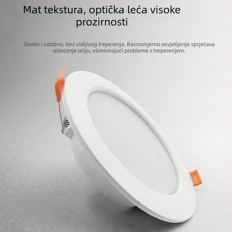 LED ugrađena stropna downlight cilindričnog oblika za dnevni boravak i hodnik, unutarnje osvjetljenje trgovina odjećom