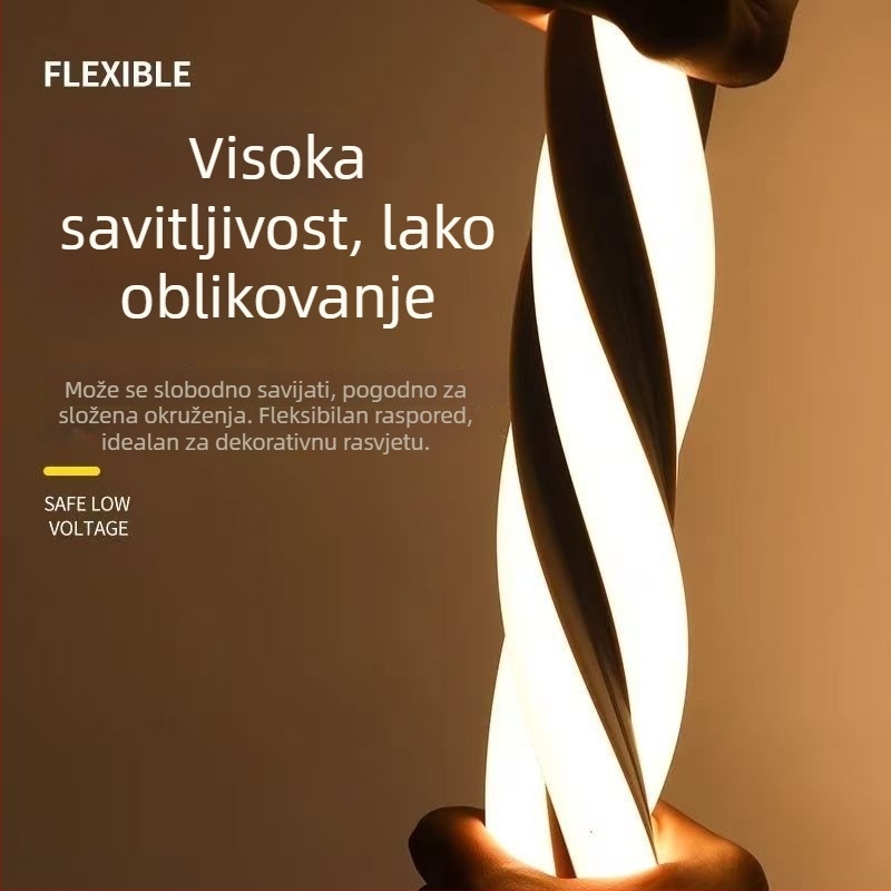 LED mekana silikonska traka za svjetlo, 12V/24V, fleksibilna, za vanjsku rasvjetu