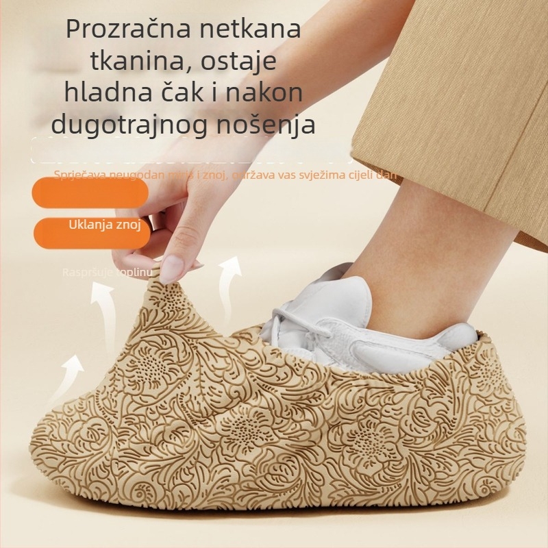 Jednokratne navlake za cipele od netkanog materijala, za unutarnju upotrebu, lako se stavljaju, ultra debeli, vodootporni, protuklizni, otporni na habanje, za strojarnice