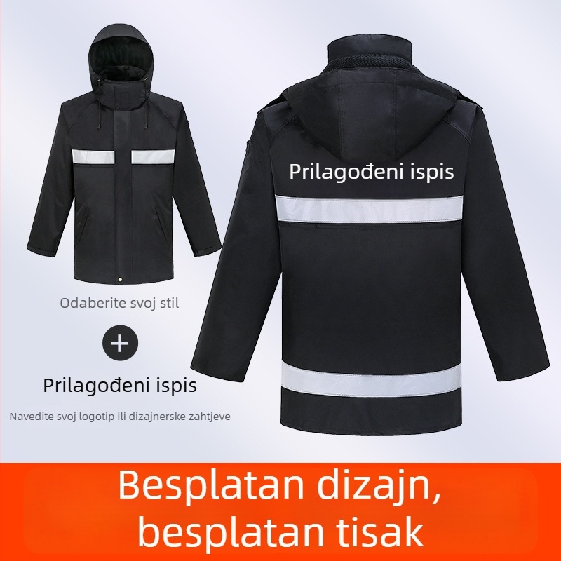 Odvojeni set kišnog kaputa i kišnih hlača za odrasle – vodootporan, reflektirajući, za vanjske aktivnosti