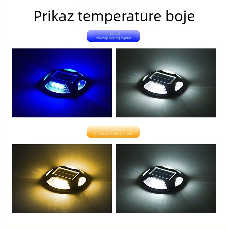 Solarne podzemne vanjske lampe za stepenice, dvorište i travnjak – LED dekorativne svjetiljke IP65