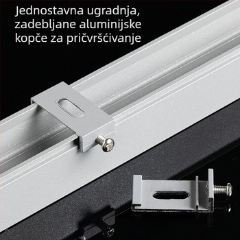 LED vanjsko konturno osvjetljenje zgrada, ograda i mostova – vodootporna linijska svjetiljka, DC24V, IP67, duljina 1000 mm, kut snopa 120°, DMX512 prigušivanje, aluminijsko kućište, monocromatsko ili boja