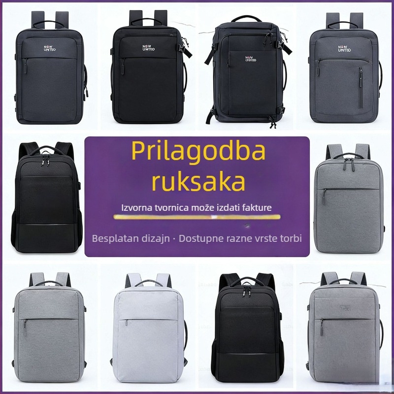 Unisex ruksak za 16-inčni laptop, veliki kapacitet za putovanja i posao, lagan