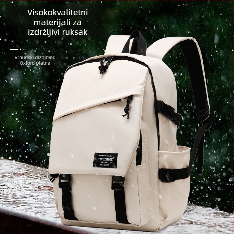 Unisex školski ruksak, jednostavan i svestran, kapacitet do 20 l, za učenike i casual putovanja