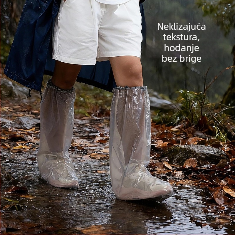FaSoLa Jednokratne navlake za kišne čizme do koljena, vodootporne, protuklizne, za odrasle – pogodna za biciklizam i rafting