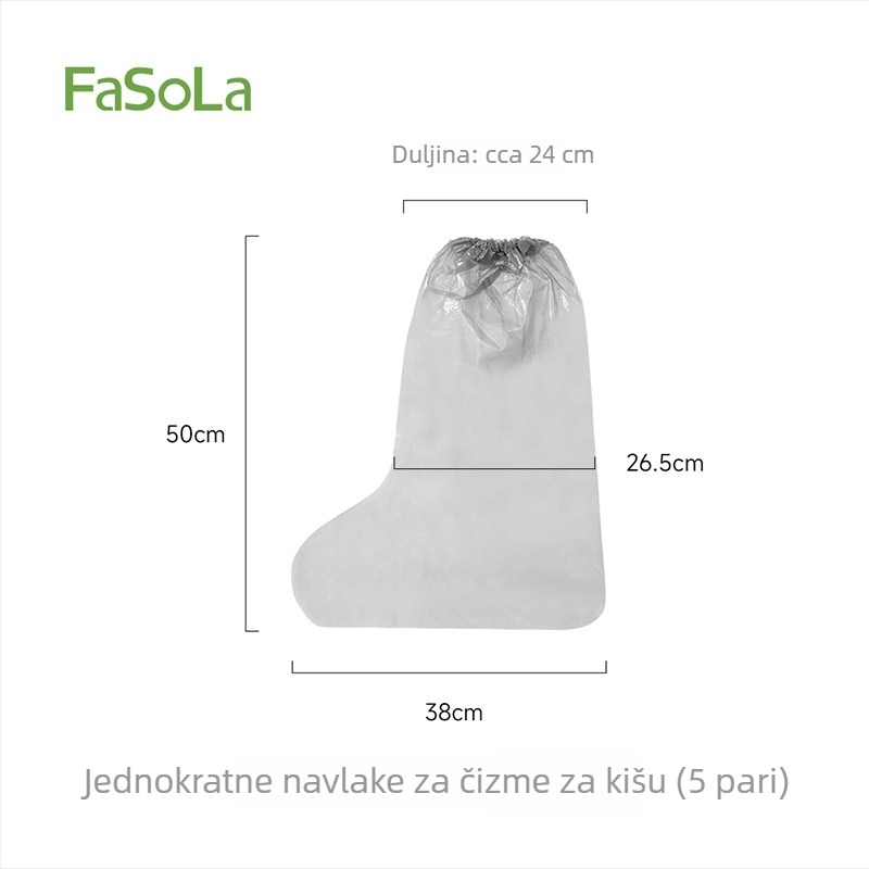 FaSoLa Jednokratne navlake za kišne čizme do koljena, vodootporne, protuklizne, za odrasle – pogodna za biciklizam i rafting