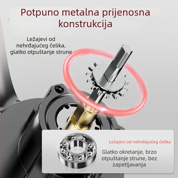 Kovinska spining mulinica za morski ribolov, dugi zabačaji