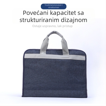 Oxford torba za konferencije s pretincem za prijenosno računalo, organizator dokumenata, poslovno-ležerna torba za ured