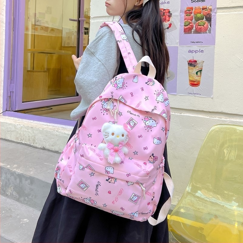 Novi školski ruksak u japanskom stilu za djevojčice, s animiranim motivom, za učenice 3.-6. razreda, velik kapacitet 20-35 l, kampus stil, pogodan za 14-inčni laptop