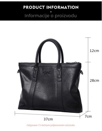 Sachi muška kožna torba za laptop 13 inča, koža prve sloja, geometrijski uzorak, gradski stil, tanka poslovna torba