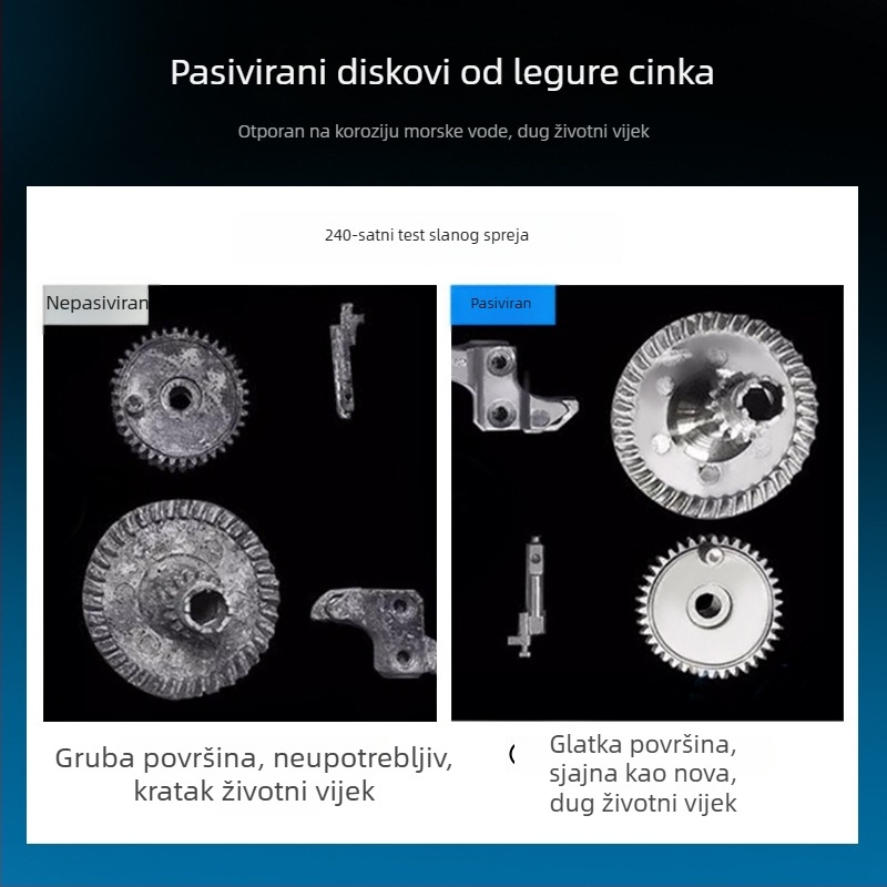 Dequ ultra lagani karbonski spining kolut, metalno tijelo za varalice, visoka brzina, otporan na slanu vodu