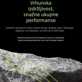Nylon glavna ribolovna linija za kameniti i morski ribolov, otporna na habanje, 100 m