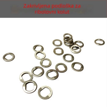 Modificirani Abu Garcia ribarski navijač — zvjezdasti kočnica, šuplja, opružna ploča, bubanj, kapljica točka, željezni pločasti kotač