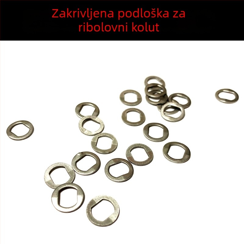 Modificirani Abu Garcia ribarski navijač — zvjezdasti kočnica, šuplja, opružna ploča, bubanj, kapljica točka, željezni pločasti kotač