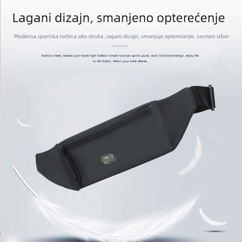 Muška moderna pojasna torba, svestrana crossbody torba za sport i putovanja od najlona, velikog kapaciteta