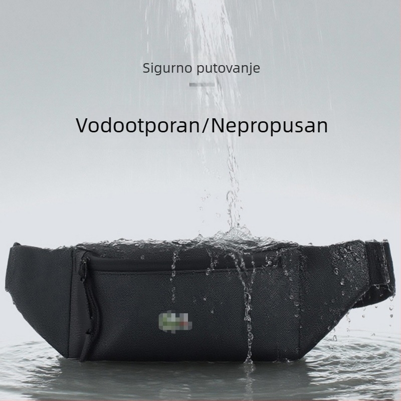Muška moderna pojasna torba, svestrana crossbody torba za sport i putovanja od najlona, velikog kapaciteta