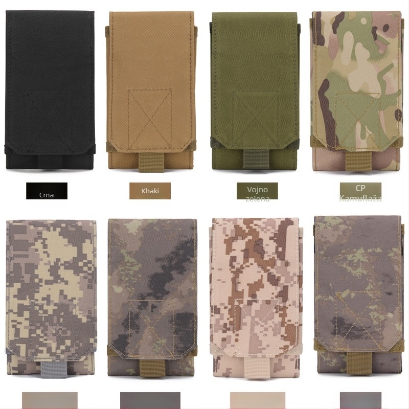MOLLE torbica za telefon na pojas, muška sportska torbica s džepom za novčić, višestruki vertikalni dizajn, za outdoor