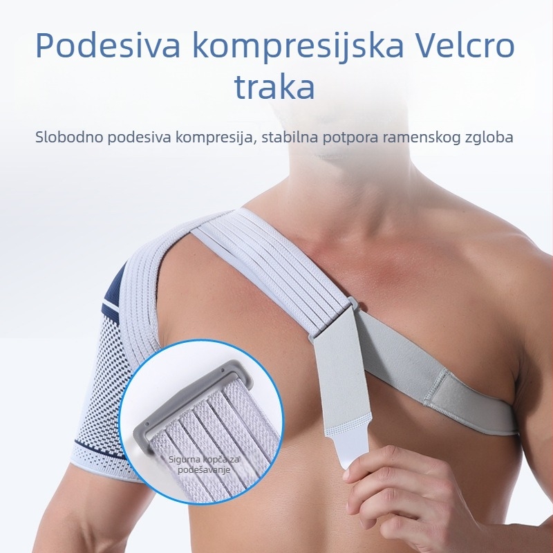 Prilagodljiva prozračna zaštita ramena za sport (košarka i fitness), univerzalna veličina