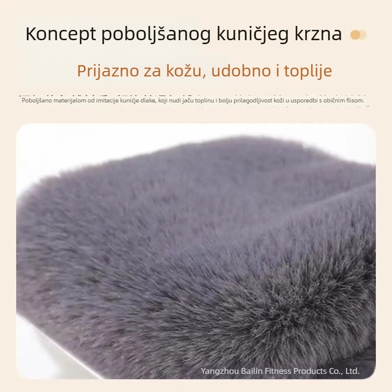Unisex zaštitnik ramena od umjetne zajčje dlake za jesen-zimu, šal za vrat i rame