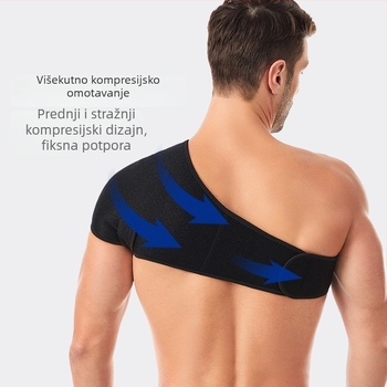 Dengfeng Sportska zaštita ramena, za muškarce i žene, prilagodljiva na jedno rame, za košarku