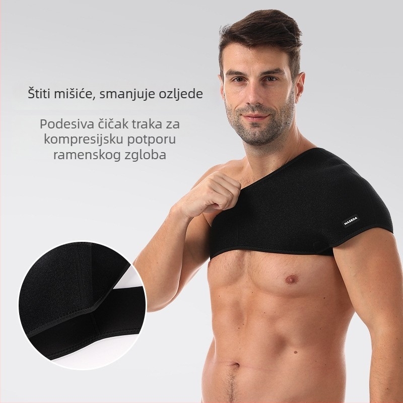 Dengfeng Sportska zaštita ramena, za muškarce i žene, prilagodljiva na jedno rame, za košarku