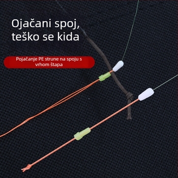 Silikonski set za ribolov – glavna linija s PE ojačanjem, crvena osovina