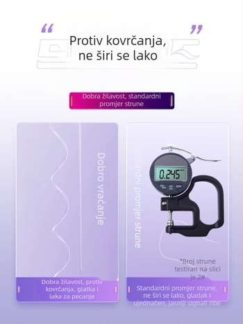 Little Fengxian Toray najlon linija za ribolov, 50 m glavna linija s vodilom i sporednom linijom, visoka čvrstoća