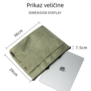 DuPont papirnata laptop torba s ručkom, preko ramena i crossbody, muška poslovno-opuštena torba za prijenosnik, mogućnost logotipa