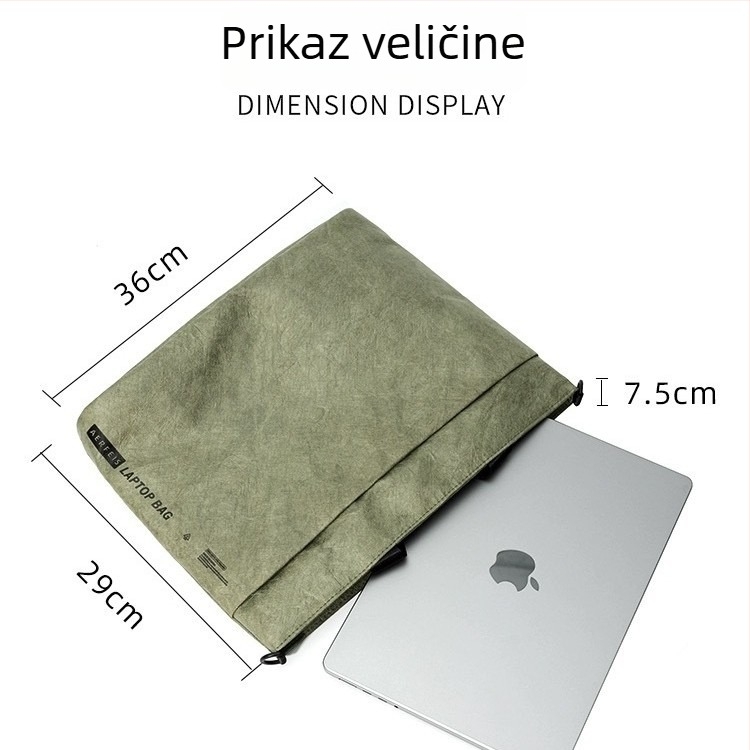 DuPont papirnata laptop torba s ručkom, preko ramena i crossbody, muška poslovno-opuštena torba za prijenosnik, mogućnost logotipa