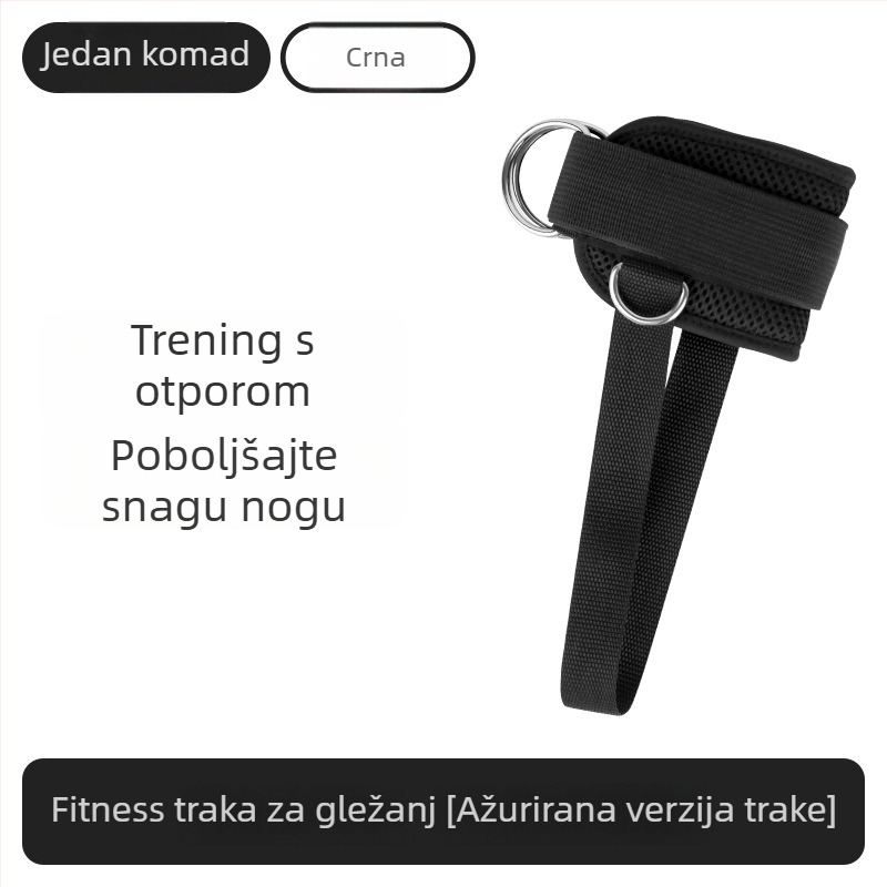 Boer fitness gantry za trening nogu i bokova uz zaštitu gležnja, trake za noge i prsteni za stopala