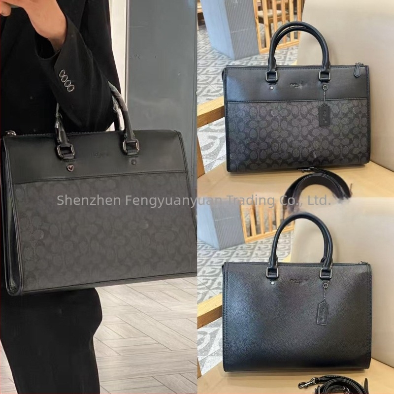 C's Gotham kožna poslovna torba s velikim kapacitetom, preko ramena ili crossbody, za 10-inčni laptop