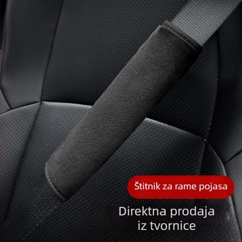 Jastučići za rameni dio sigurnosnog pojasa automobila, plišani s cartoon dizajnom, unutarnji dodatak, paket od dva