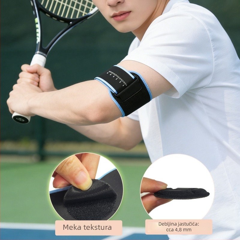 Kompresijska podrška za lakat za badminton i tenis, fiksni stabilizator zgloba lakta, profesionalna podrška lakta, sportska kompresijska traka