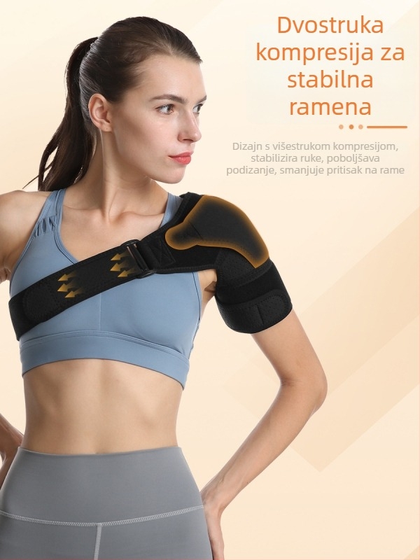 Prilagodljiva ramena ortoza od neoprena, podrška ramena za odrasle, sportska zaštita od iščašenja ramena