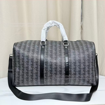 Unisex putna torba, kapacitet 20–35 L, PVC tijelo s teksturom Lychee kože, geometrijski uzorak, odvojeni odjeljak za cipele
