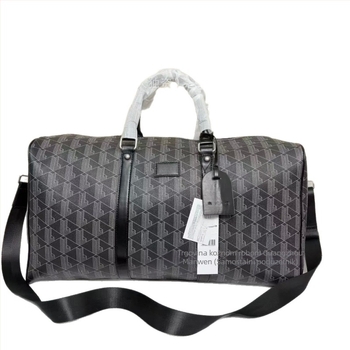 Unisex putna torba, kapacitet 20–35 L, PVC tijelo s teksturom Lychee kože, geometrijski uzorak, odvojeni odjeljak za cipele