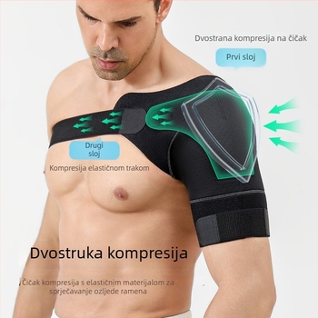 Podesiva prozračna naramenica za sport i fitness, elastična zaštita ramena za sve sezone