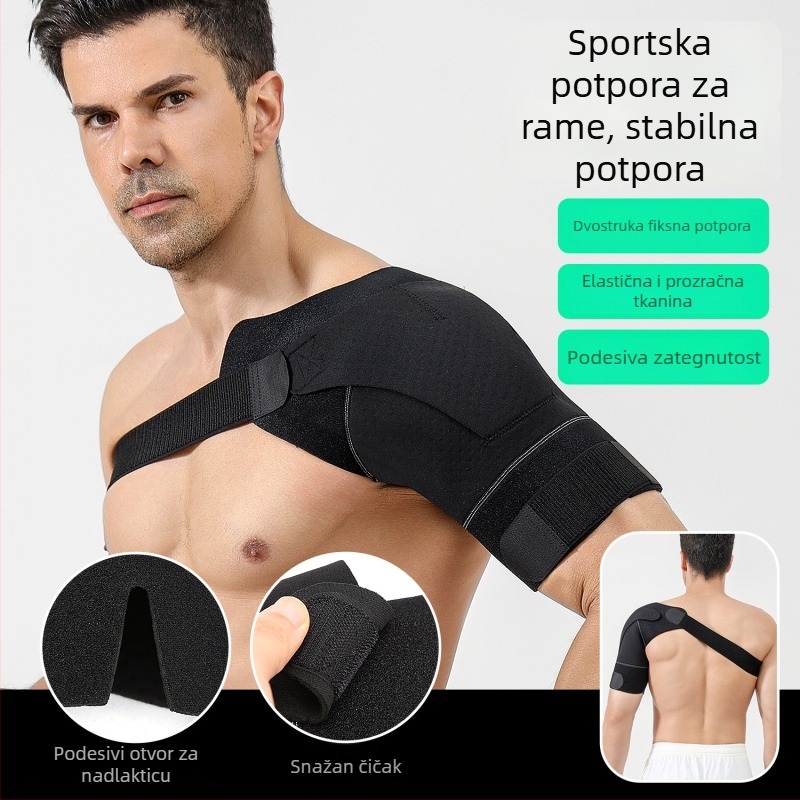 Podesiva prozračna naramenica za sport i fitness, elastična zaštita ramena za sve sezone