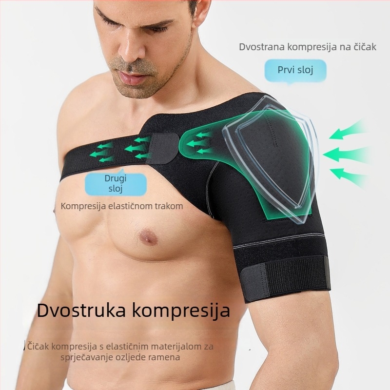 Podesiva prozračna naramenica za sport i fitness, elastična zaštita ramena za sve sezone