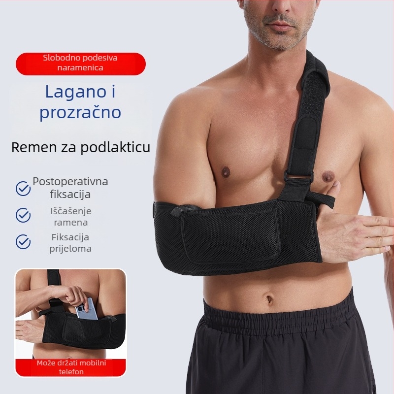 Lagani, prozračni kaiš za podlakticu s podesivim fiksiranjem, zaštita ruke i ramena