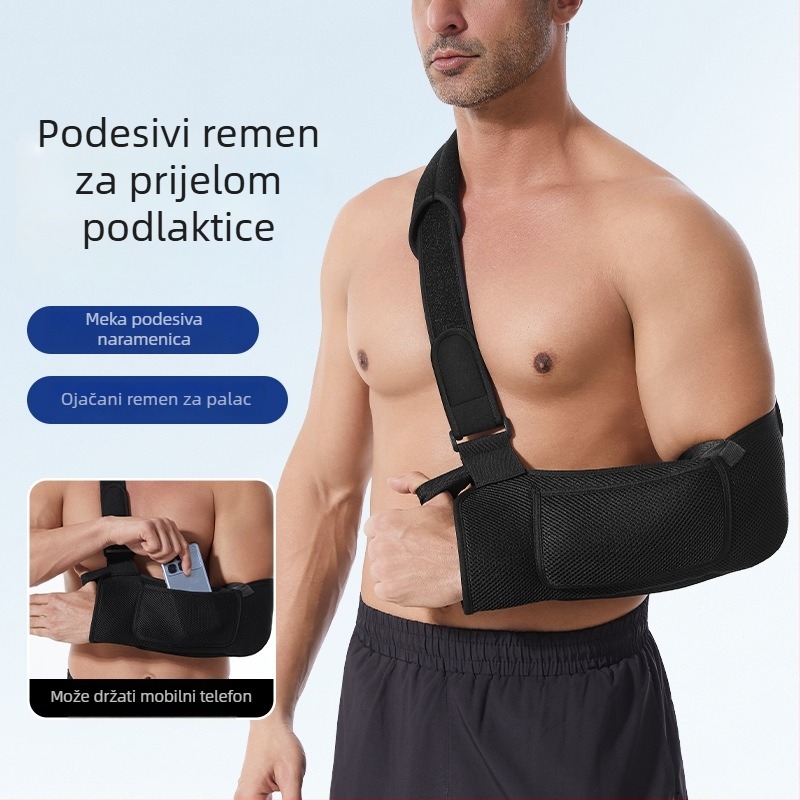 Lagani, prozračni kaiš za podlakticu s podesivim fiksiranjem, zaštita ruke i ramena
