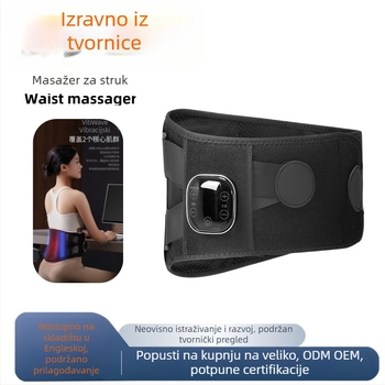 Masažer za struk s grijanjem i vibracijom, pojas topline s crvenim svjetlom i inteligentnom kontrolom temperature