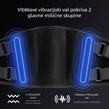 Masažer za struk s grijanjem i vibracijom, pojas topline s crvenim svjetlom i inteligentnom kontrolom temperature