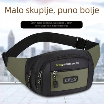 Višeslojna praktična torbica za telefon od Oxford tkanine, stilna i otporna na habanje, muška torba za outdoor upotrebu, lagana i jednostavna za nošenje preko ramena