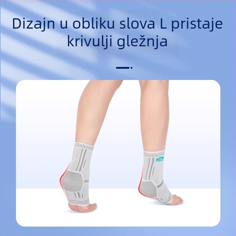 Kefu profesionalna medicinska potpora gležnja za rupture ligamenata i ozljede gležnja, topli kompresivni rukav za oporavak od uganuća