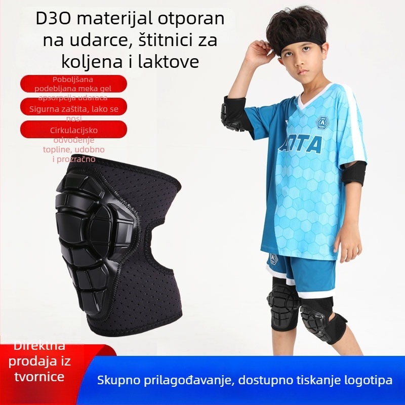 Dječji komplet zaštite koljena i lakata, prilagodljiv za vožnju, mekana zaštita od materijala D3O