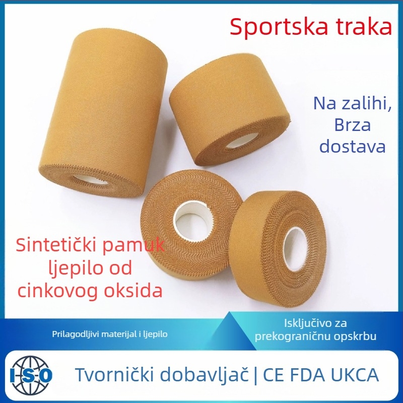 Gležanjska traka s cinkovim oksidom, prozračna, hipoalergena, snažno ljepi, za sport